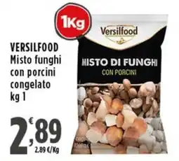 Rossotono Carrefour Versilfood misto funghi con porcini congelato offerta