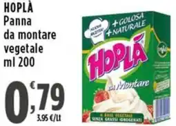 Rossotono Carrefour Hoplà panna da montare vegetale offerta