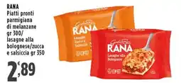 Rossotono Carrefour Rana piatti pronti parmigiana di melanzane offerta