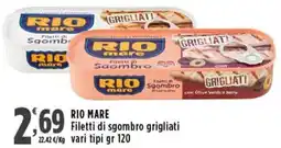 Rossotono Carrefour Rio mare Filetti di sgombro grigliati offerta
