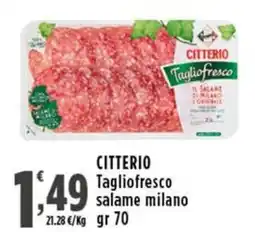 Rossotono Carrefour Citterio tagliofresco salame milano offerta