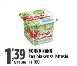 Rossotono Carrefour Nonno nanni robiola senza lattosio offerta