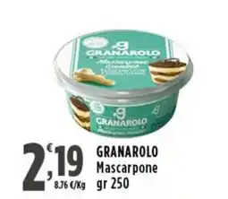 Rossotono Carrefour Granarolo mascarpone offerta