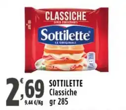 Rossotono Carrefour Sottilette classiche offerta