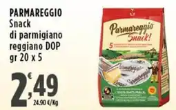 Rossotono Carrefour Parmareggio snack di parmigiano reggiano dop offerta