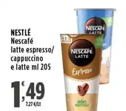 Rossotono Carrefour Nestlé nescafé latte espresso/ cappuccino e latte offerta