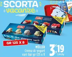Rossotono Carrefour Müller crema di yogurt offerta