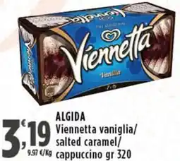 Rossotono Carrefour Algida Viennetta vaniglia/ salted caramel/ cappuccino offerta
