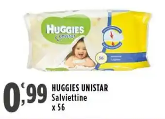 Rossotono Carrefour Huggies unistar salviettine offerta