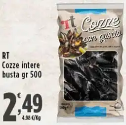 Rossotono Carrefour RT Cozze intere busta offerta