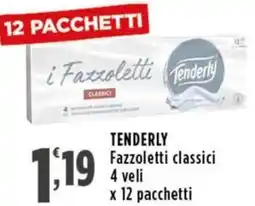 Rossotono Carrefour Tenderly fazzoletti classici offerta