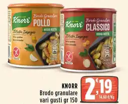 Rossotono Carrefour Knorr Brodo granulare offerta