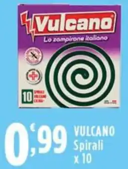 Rossotono Carrefour Vulcano spirali x 10 offerta