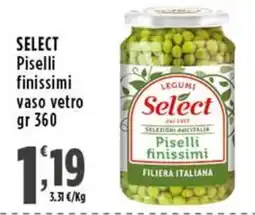 Rossotono Carrefour Select piselli finissimi vaso vetro offerta