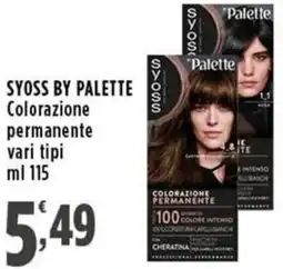 Rossotono Carrefour Syoss by palette colorazione permanente offerta