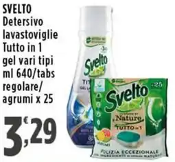 Rossotono Carrefour Svelto Detersivo lavastoviglie offerta
