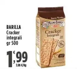 Rossotono Carrefour Barilla cracker integrali offerta