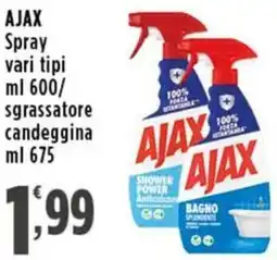 Rossotono Carrefour Ajax spray/ sgrassatore candeggina offerta
