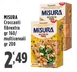 Rossotono Carrefour MISURA Croccanti fibrextra/ multicereali offerta