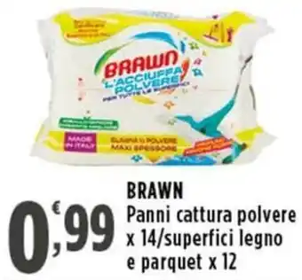 Rossotono Carrefour Brawn panni cattura polvere offerta