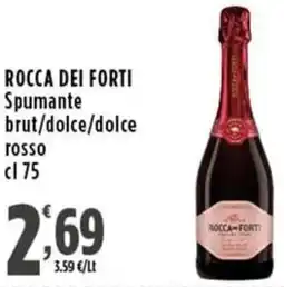 Rossotono Carrefour Rocca dei forti spumante offerta