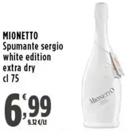 Rossotono Carrefour Mionetto Spumante sergio white edition extra dry offerta