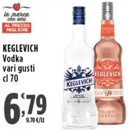 Rossotono Carrefour Keglevich vodka offerta
