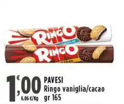 Rossotono Carrefour Pavesi ringo vaniglia/cacao offerta
