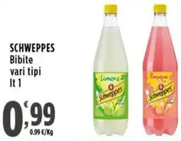 Rossotono Carrefour Schweppes bibite offerta