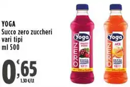 Rossotono Carrefour Yoga Succo zero zuccheri offerta
