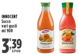 Rossotono Carrefour Innocent succo offerta