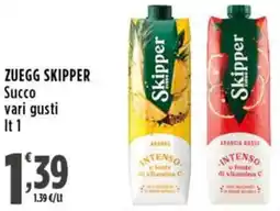 Rossotono Carrefour Zuegg skipper Succo offerta