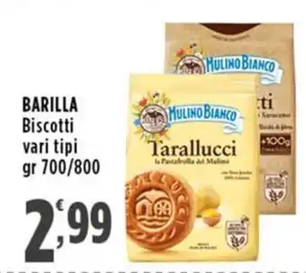Rossotono Carrefour Barilla biscotti offerta