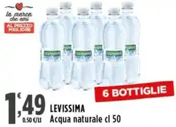 Rossotono Carrefour Levissima Acqua naturale offerta
