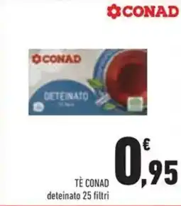 Conad Superstore Tè conad deteinato 25 filtri offerta