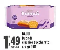 Rossotono Carrefour Bauli buondì classico zuccherato offerta