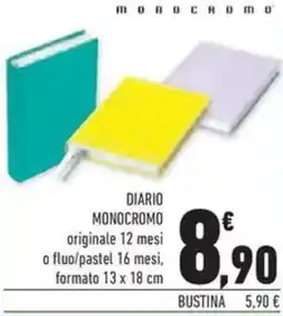 Conad Superstore Diario monocromo offerta