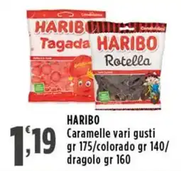 Rossotono Carrefour Haribo caramelle colorado/dragolo offerta