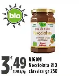 Rossotono Carrefour Rigoni nocciolata bio classica offerta