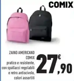 Conad Superstore Zaino americano comix offerta