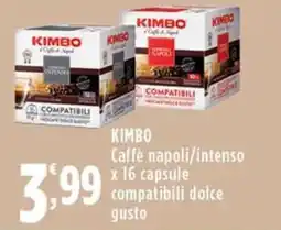 Rossotono Carrefour Kimbo caffè napoli/intenso compatibili dolce gusto offerta