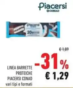 Conad Superstore Linea barrette proteiche piacersi conad offerta
