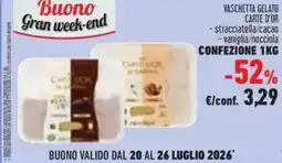 Conad Vaschetta gelato Carte d'Or offerta