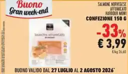 Conad Salmone norvegese affumicato harbour mowi offerta