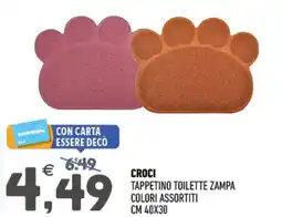 Ayoka Croci tappetino toilette zampa offerta