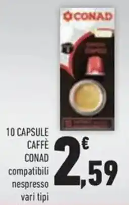 Conad Superstore 10 capsule caffe conad offerta