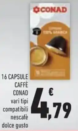 Conad Superstore 16 capsule caffè conad offerta