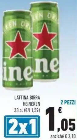 Conad Lattina birra Heineken offerta