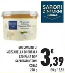 Conad Bocconcini di mozzarella di bufala campana dop Sapori&Dintorni Conad offerta