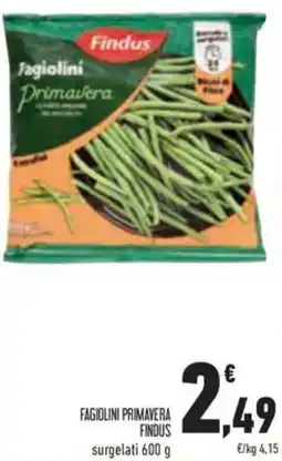 Conad Fagiolini primavera Findus offerta